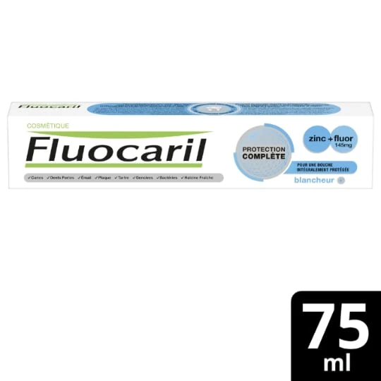 Dentifrice Protection Complète Blancheur Zinc et Fluor