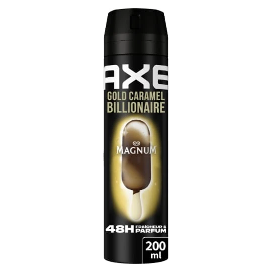 Déodorant spray Homme Anti-odeur Gold Caramel Billionaire 48h
