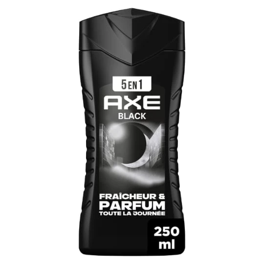 Gel douche Homme Corps Cheveux Visage Barbe Black Fraîcheur et Parfum 24h