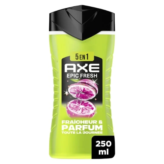 Gel douche Homme Corps Fraîcheur et Parfum 24h Epic Fresh 5-en-1 Agrumes