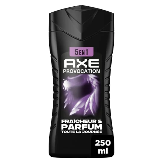 Gel douche Homme Corps Cheveux Visage Fraîcheur Parfum Noix de Coco et Poivre Noir Provocation