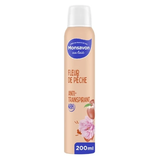 Déodorant spray Anti-transpirant Fleur de pêche