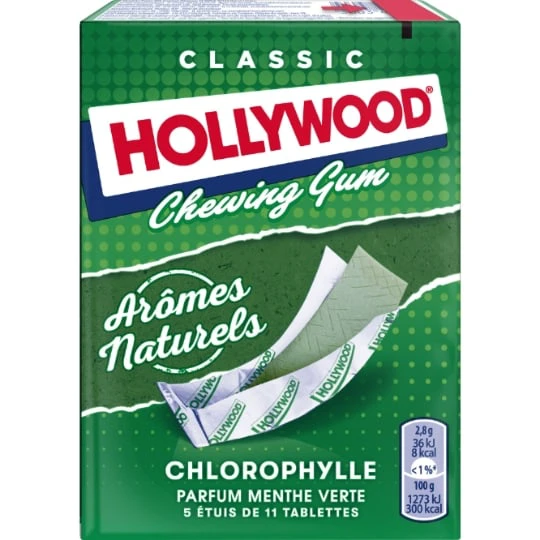 Chewing gum regular chlorophylle