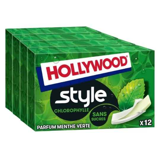 Chewing gum style spearmint