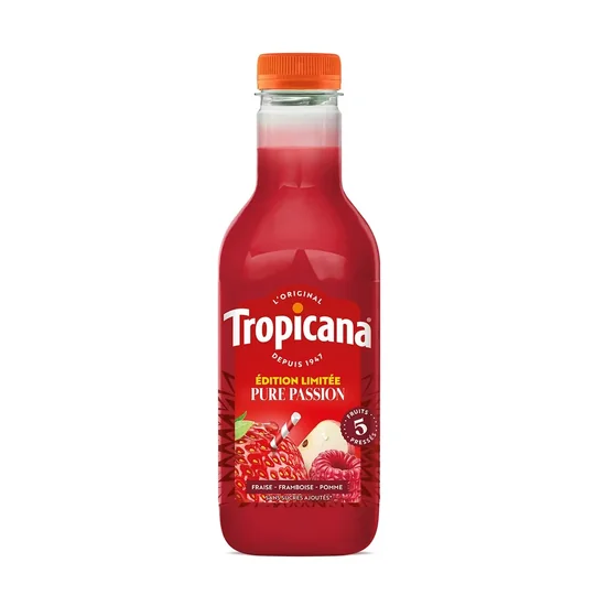 Jus de Fraises Framboise Pommes Pure Passion