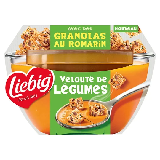 Soupe Velouté de Légumes avec des Croutons aux Graines