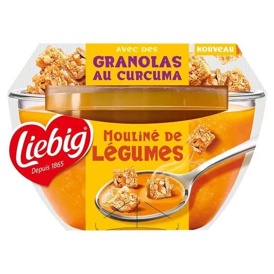 Soupe Mouliné de Légumes avec Croutons aux Grains