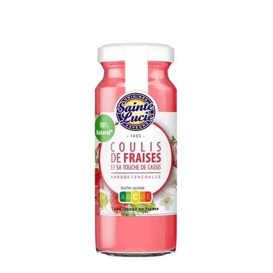 Coulis fraise cassis