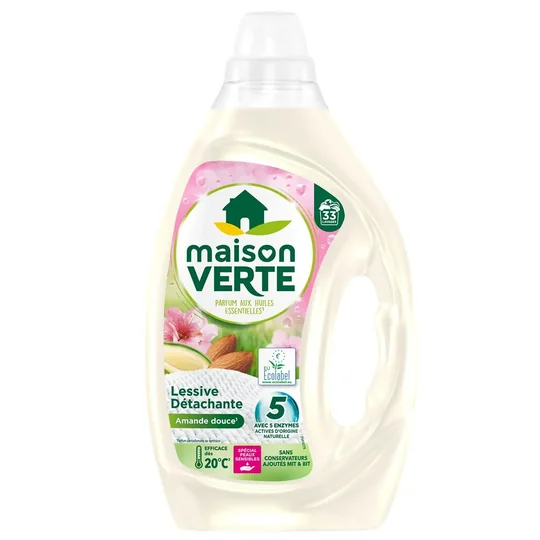 Lessive Liquide Amande Peaux Sensibles