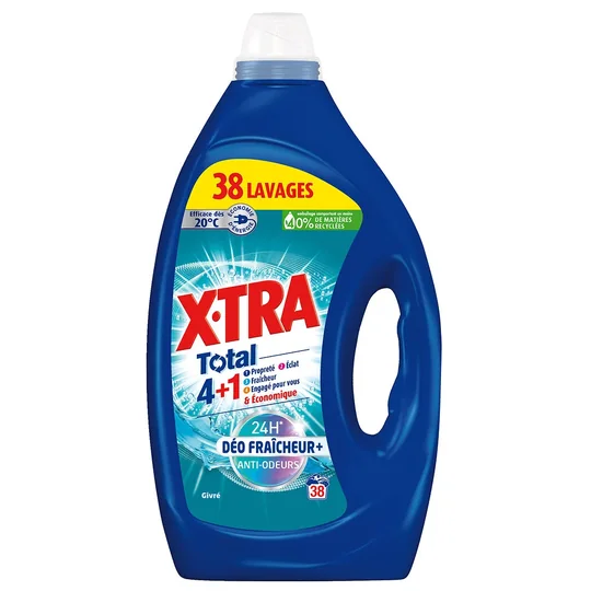Lessive Liquide Total 4+1 Déo Fraîcheur+ Anti-odeurs Givré