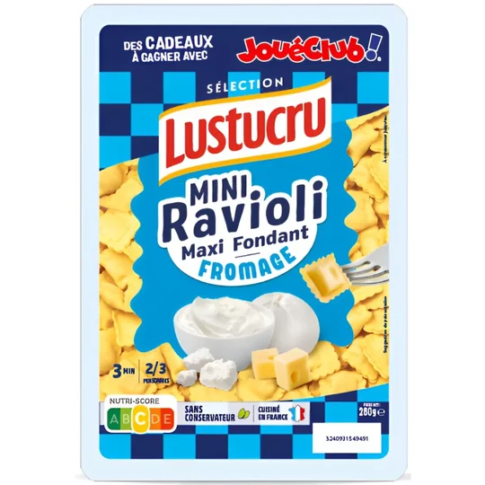 Pâtes Mini Ravioli au Fromage
