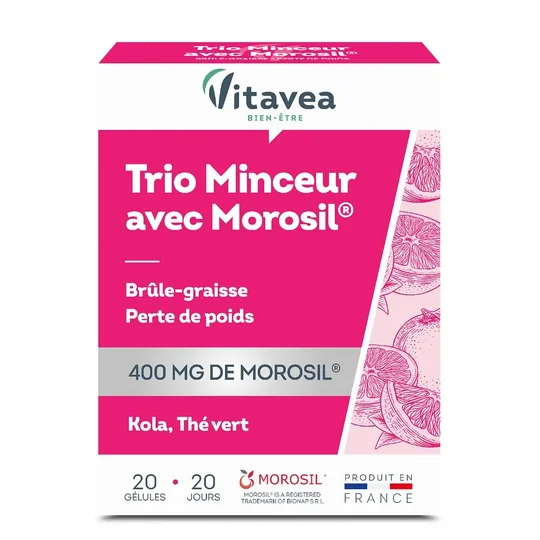 Complément alimentaire trio minceur avec morosil brûle graisse