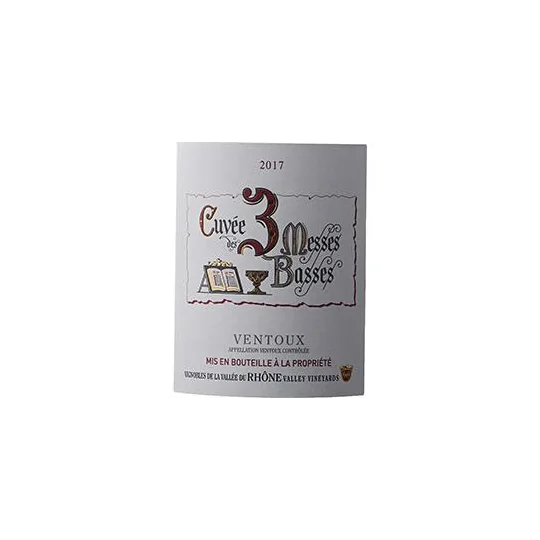 Vin Rouge AOC Ventoux 3 Messes Basses