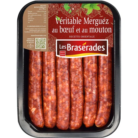 Merguez au Boeuf et au Mouton
