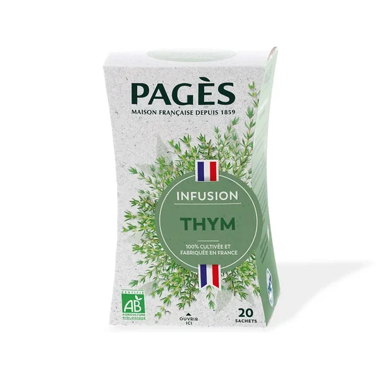 Infusion Thym Cultivé et Fabriqué en France Bio