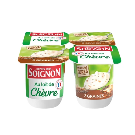 Yaourts 3 Graines au Lait de Chèvre