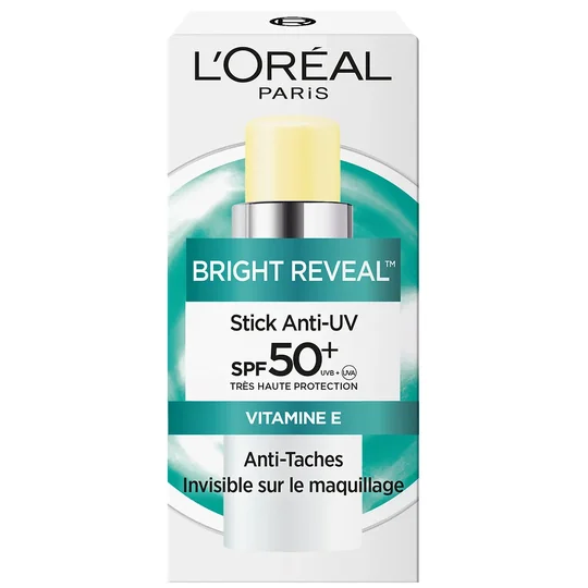 Crème solaire Stick Visage Spf 50+ Très Haute Protection Anti Taches Bright Reveal