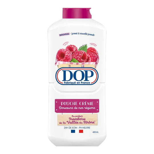 Douche Crème pH Neutre Sans Savon Sans Colorant Parfum Framboise De La Vallée Du Rhône