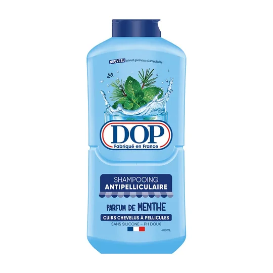 Shampoing Antipelliculaire pour Cheveux à pellicules Menthe Sans silicone pH Doux