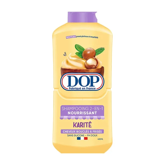 Shampoing Nourrissant 2En1 pour Cheveux bouclés à frisés Karité Sans Silicone