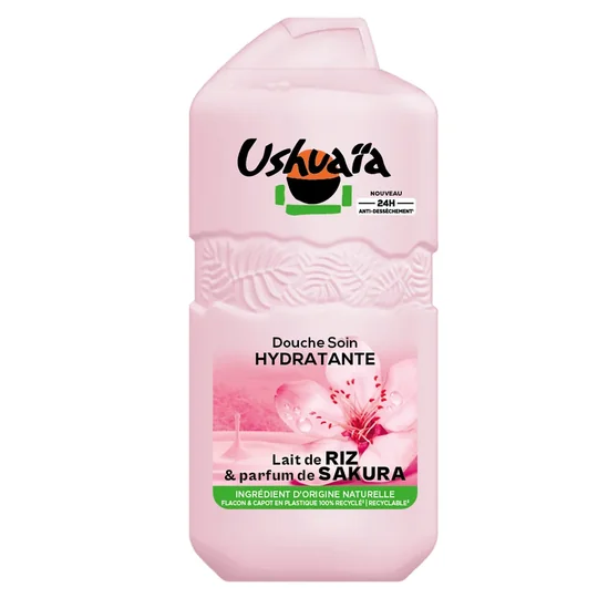 Gel douche Hydratant Lait de Riz Parfum de Sakura 24H Anti-dessèchement