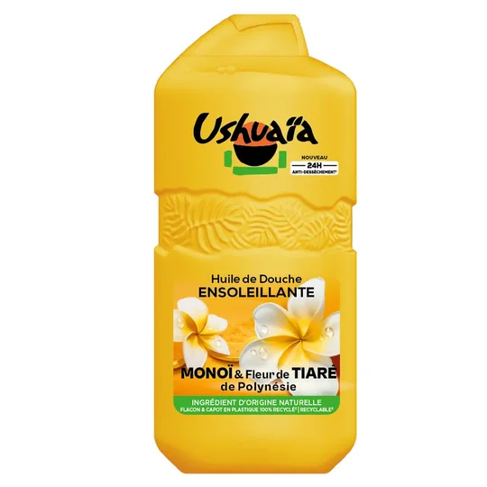Huile de Douche Ensoleillante Monoï et Fleur de Tiaré de Polynésie