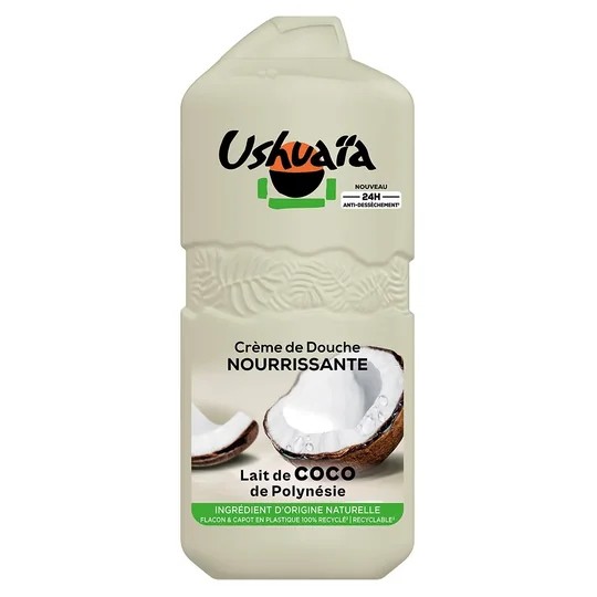 Crème douche Nourrissante Lait de Coco Anti-Dessèchement