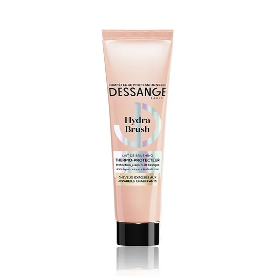 Lait Cheveux Exposés aux Appareils Chauffants Thermo-protecteur Protection jusqu'à 10 lissages à l'Acide Hyaluronique et Huile de Rose Hydra Brush
