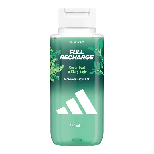 Gel douche Homme Corps Feuille de Cèdre Sauge Sclarée Full Recharge Good Mood Vibes