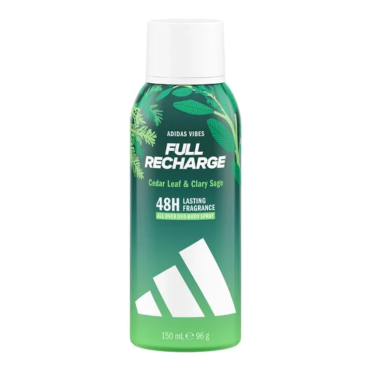 Déodorant spray Full Recharge Cedar Leaf & Clary Sage 48h
