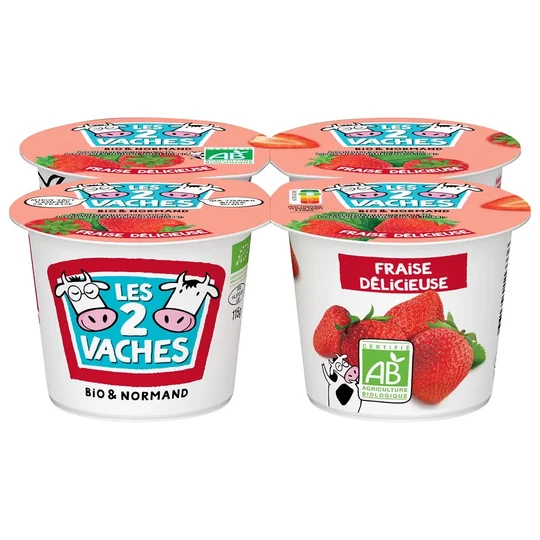 Yaourt Brassé Saveur Fraise Bio