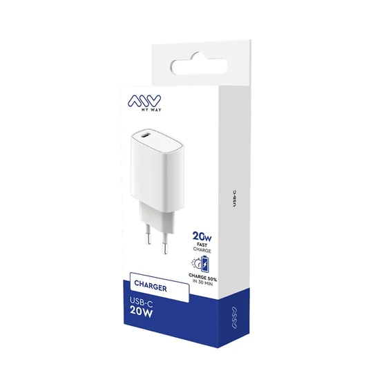 Chargeur Secteur USB-C 20W Blanc