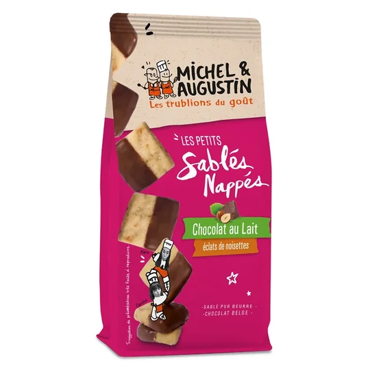 Sablés Nappés Chocolatau Lait Noisette