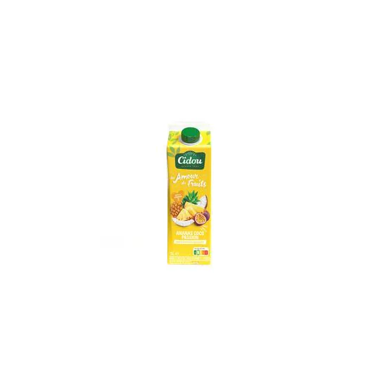 Jus de Fruits Ananas Coco Passion sans Sucres Ajoutés