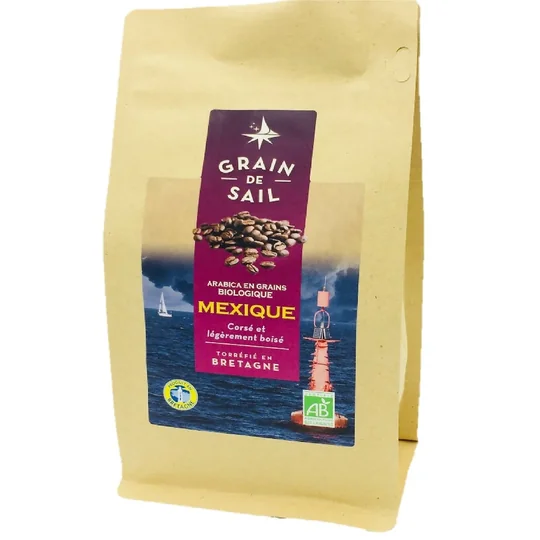 Café en Grains Pur Arabica Équilibré et Aromatique Intensité 4/5 Mexique Biologique