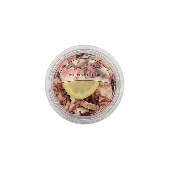 Poulpes au Citron et au Persil, Marinées dans l'Huile de Colza