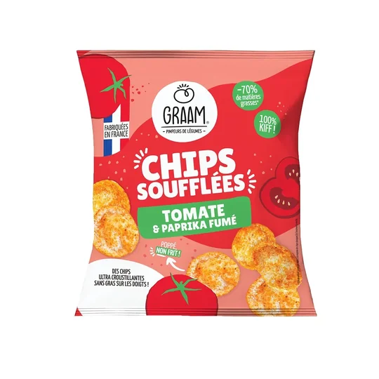 Chips Soufflées Tomate et Paprika Fumé
