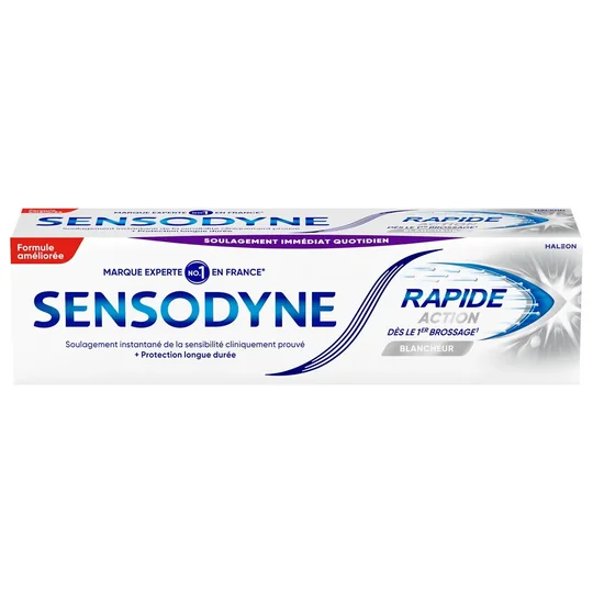 Dentifrice Rapide Action dès le 1er Brossage Blancheur
