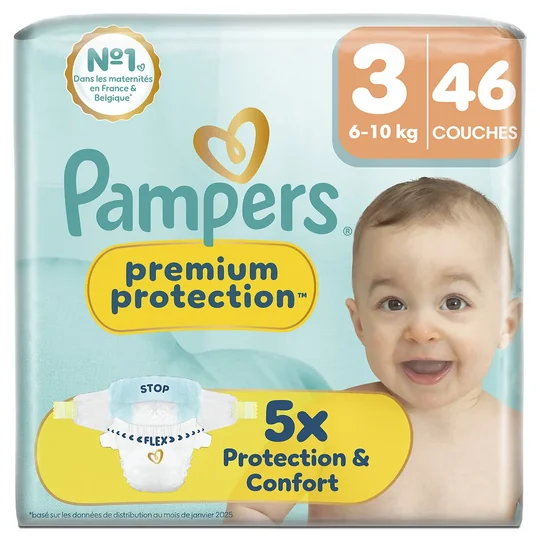 Couches Premium Protection 6-10kg - Taille 3