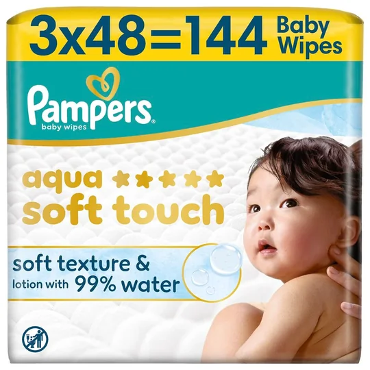 Lingettes pour Bébé Aqua Soft Touch