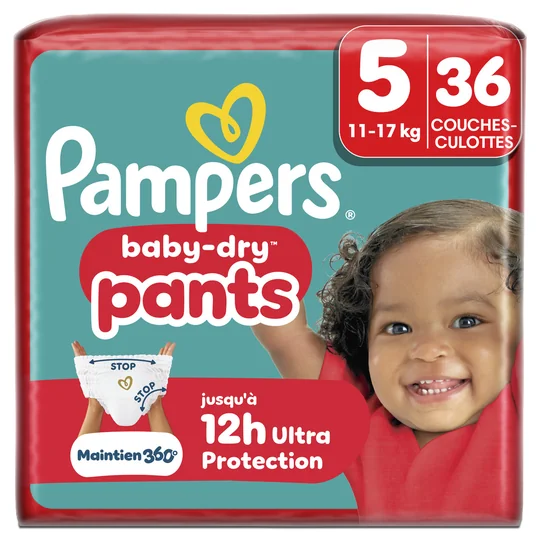 Couches-Culottes Baby Dry 11-17kg Taille 5