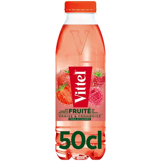 Eau minérale naturelle plate aromatisée Fruitée Jus De Fruits Fraise Framboise Faible En Calories
