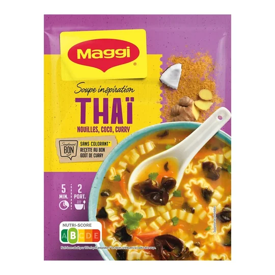 Soupe Inspiration Thaï Nouilles Coco Curry