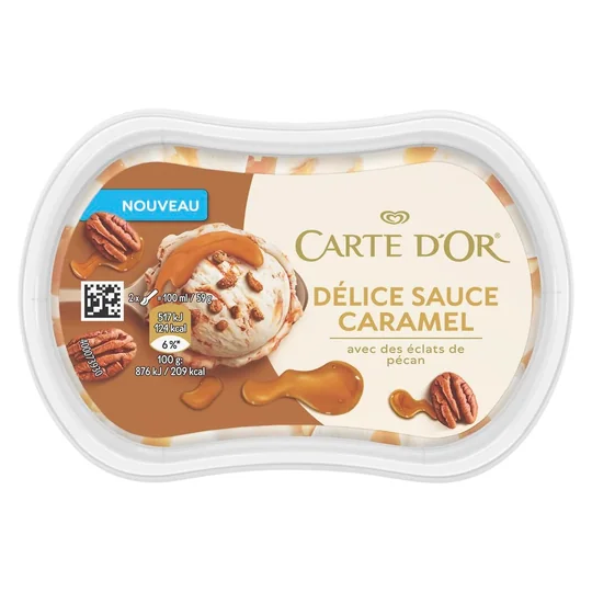 Glace Délice Sauce Caramel