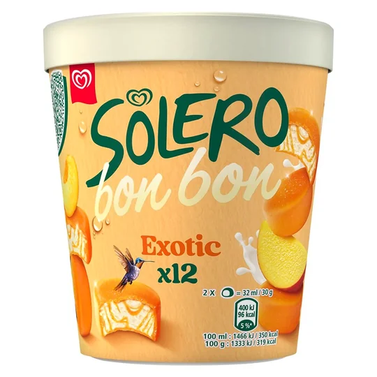 Glace Bouchées Bonbon Fruits Exotiques