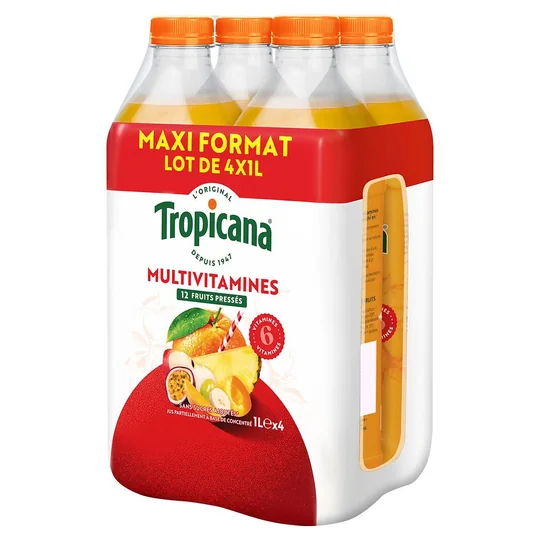Jus Multi vitamines Tropicana Maxi format