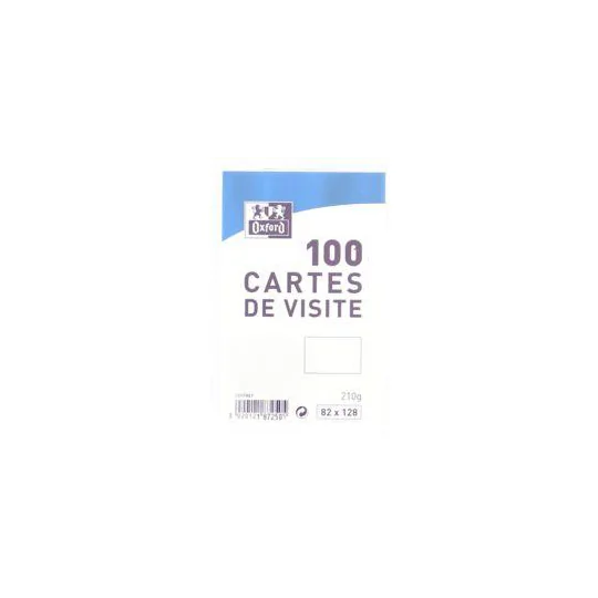 Carte de visite oxford 82x128