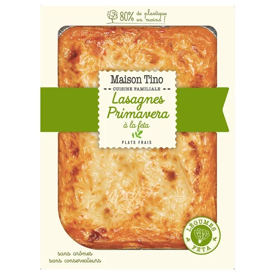 Lasagnes primavera à la fêta