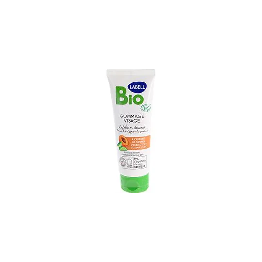 Gommage visage à l'extrait de noyaux d'abricot et aloe vera