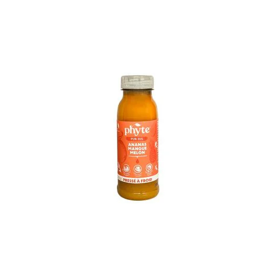 Jus d'ananas mangue et melon pressé à froid